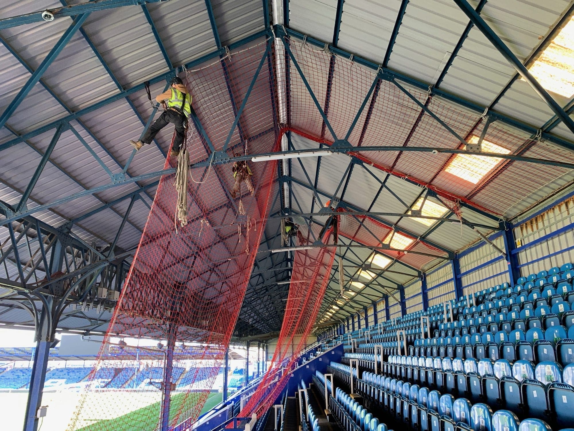 Apex Access Group — rope access safety netting works at height