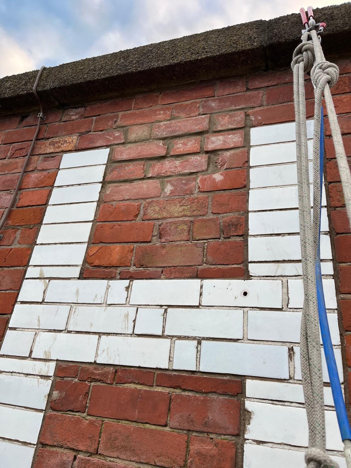 Castle Wharf, Nottingham — white glazed brick detail