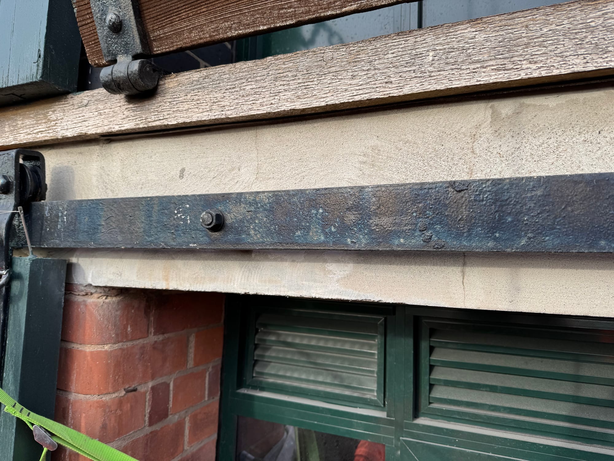 Castle Wharf, Nottingham — lintel cleaned for resin repair