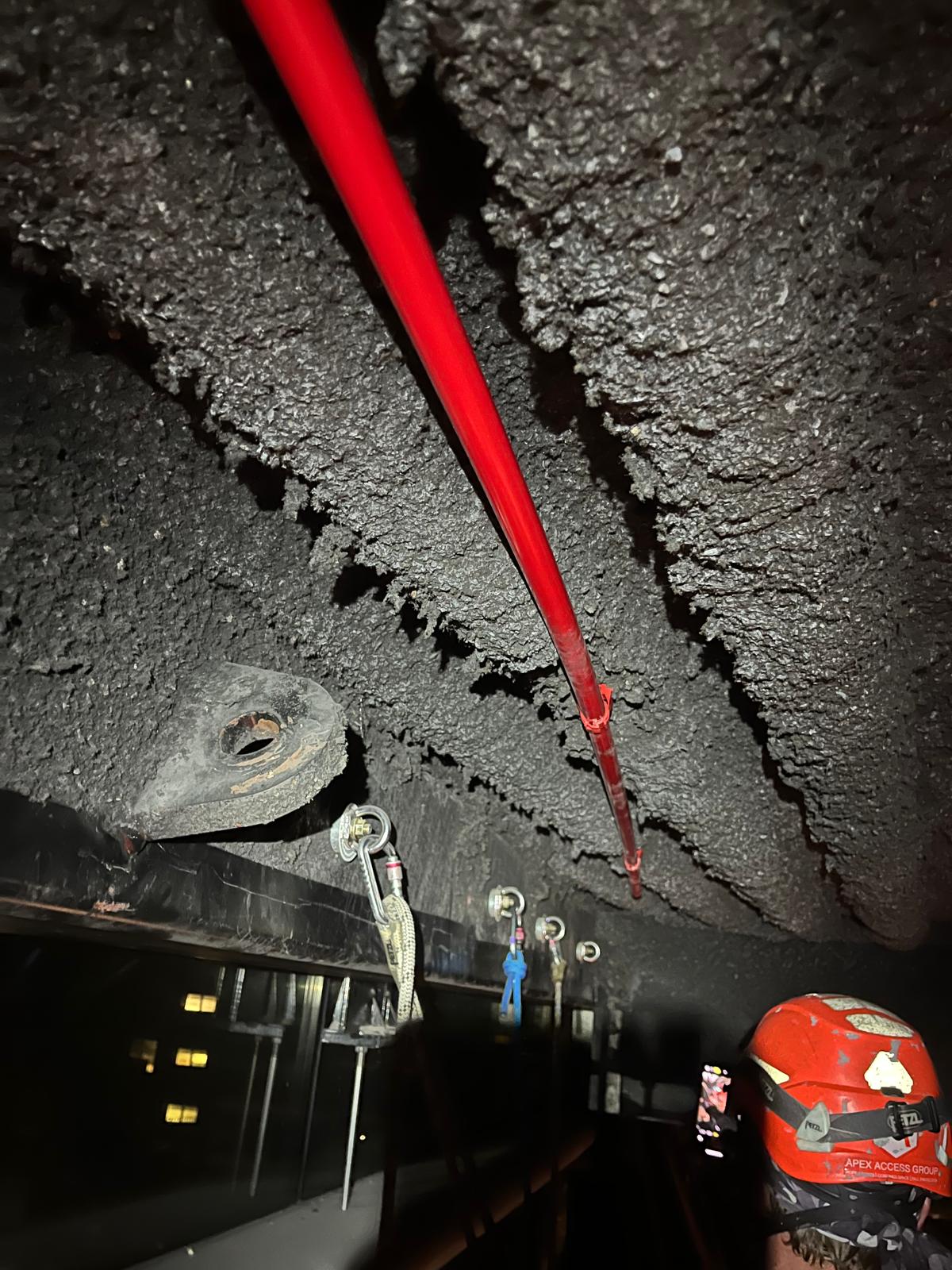 The Curve Theatre, Leicester — detection pipework in roof void