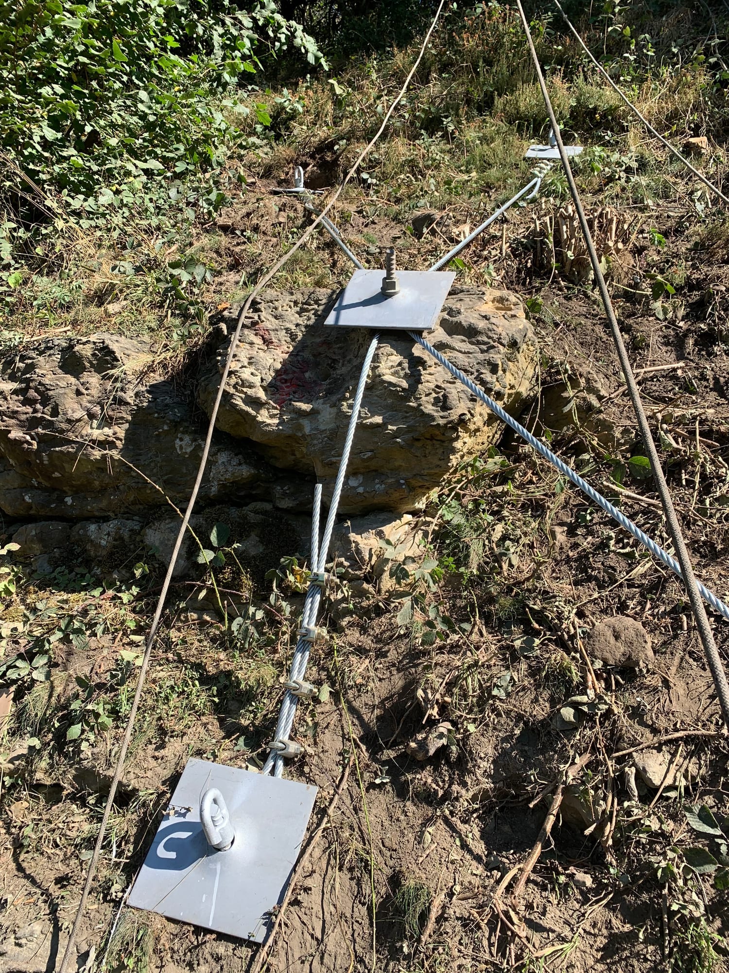 Geotechnical — soil nail plates cable anchors